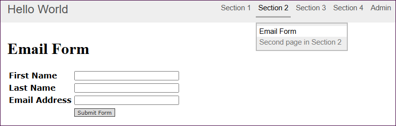 Codeless app development table